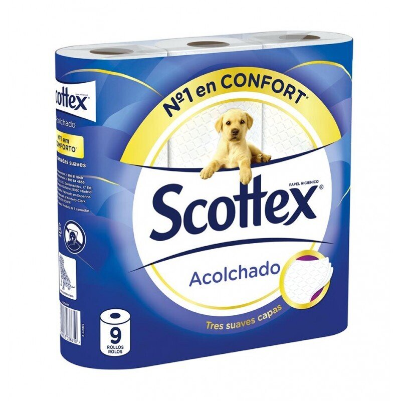 SCOTTEX PAPEL ACOLCHADO 9 ROLLOS