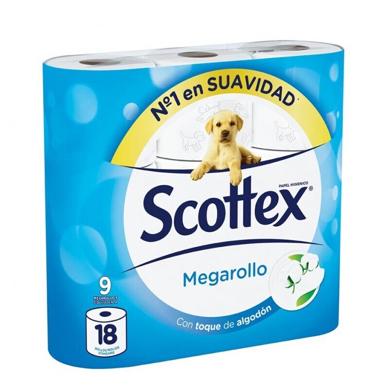 SCOTTEX PAPEL 9 ROLLOS MEGA