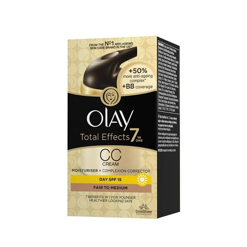 OLAY TOTAL EFFECTS CC CREAM CLARO A MEDIO 50 ML.