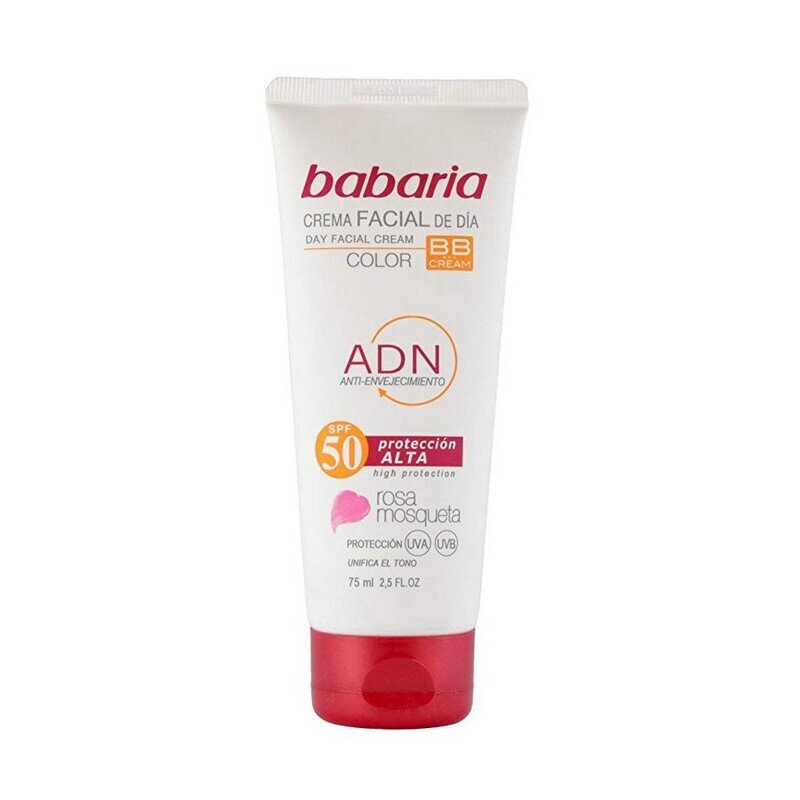 BABARIA CREMA FACIAL COLOR BB ROSA M. SPF50 75 ML.
