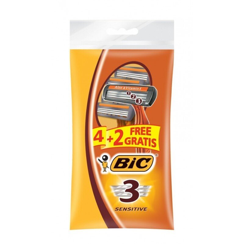 BIC MAQUINILLA DESECHABLE 3 HOJAS 4+2 UD BIC MAQUINILLA DESECHABLE 3 HOJAS 4+2 UD