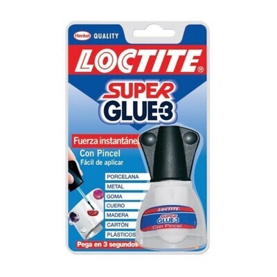 LOCTITE SUPER GLUE 3 CON PINCEL 5 GRS