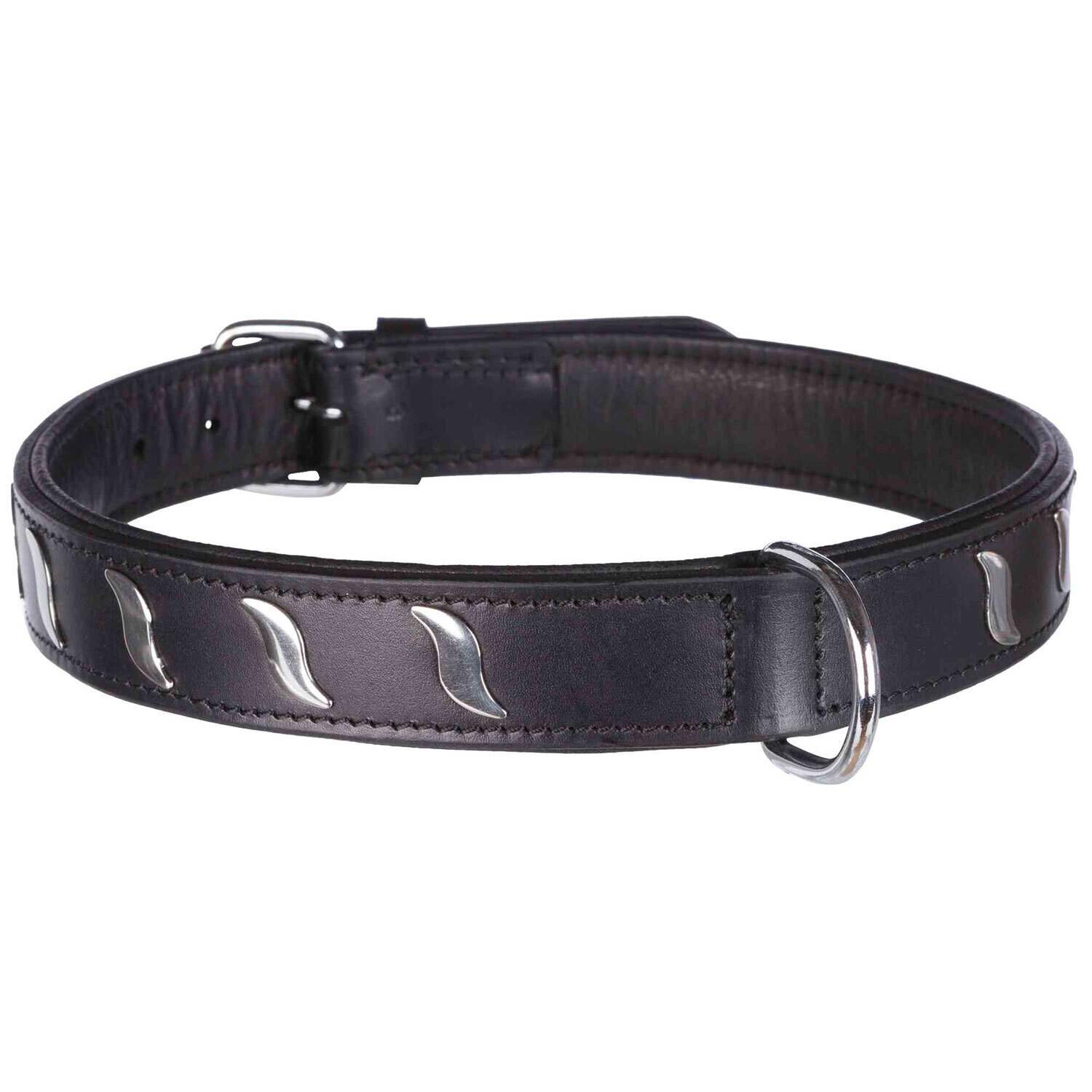 Collar Active Remaches, L, 48-56 cm/30 mm, Negro