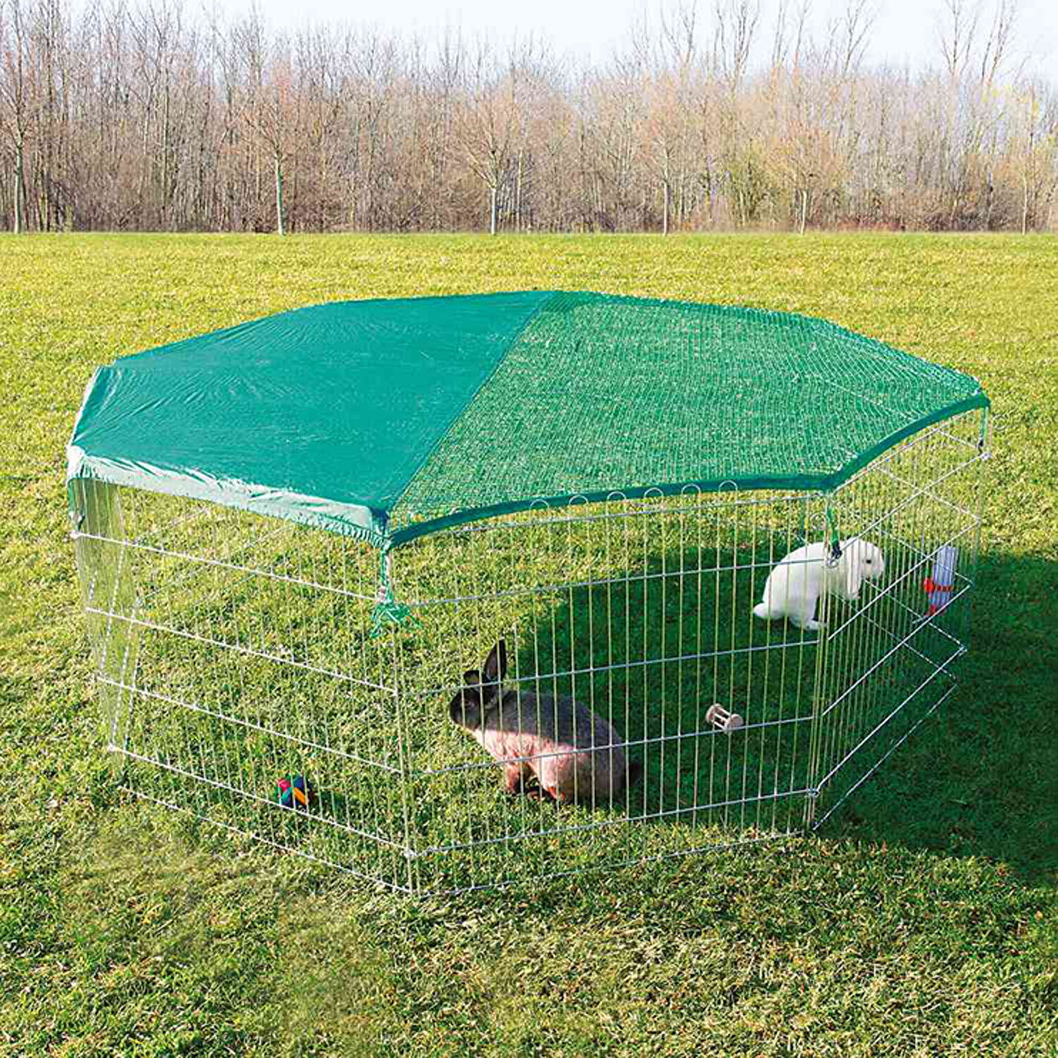 Recinto Malla Galvanizada, 8 elementos, 80 � 75 cm