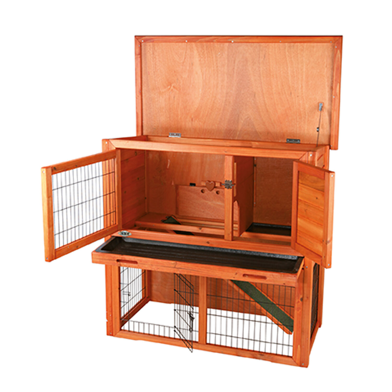 Caseta Natura, nido y rampa, 104 � 97 � 52 cm