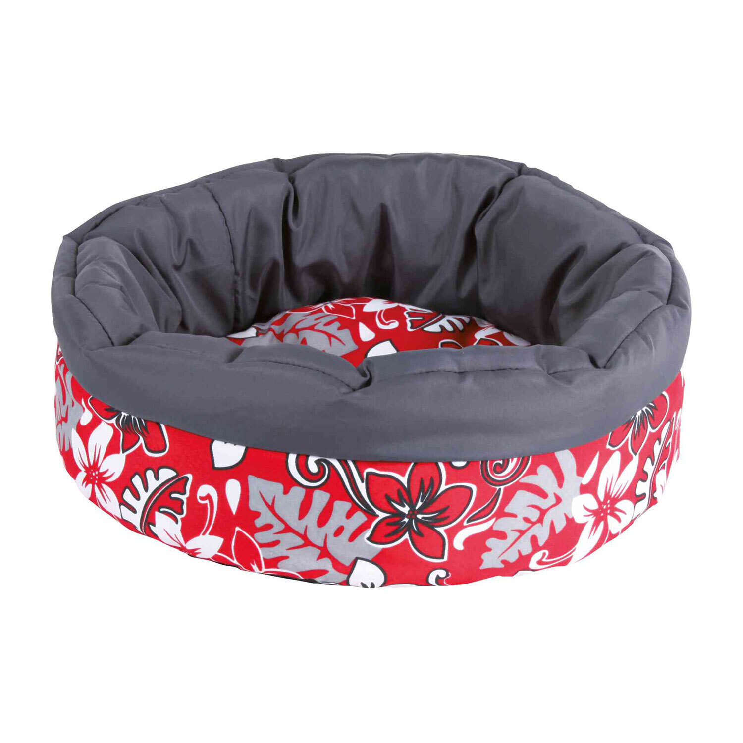Cama Suave Flower, �35 cm, Rojo-Gris