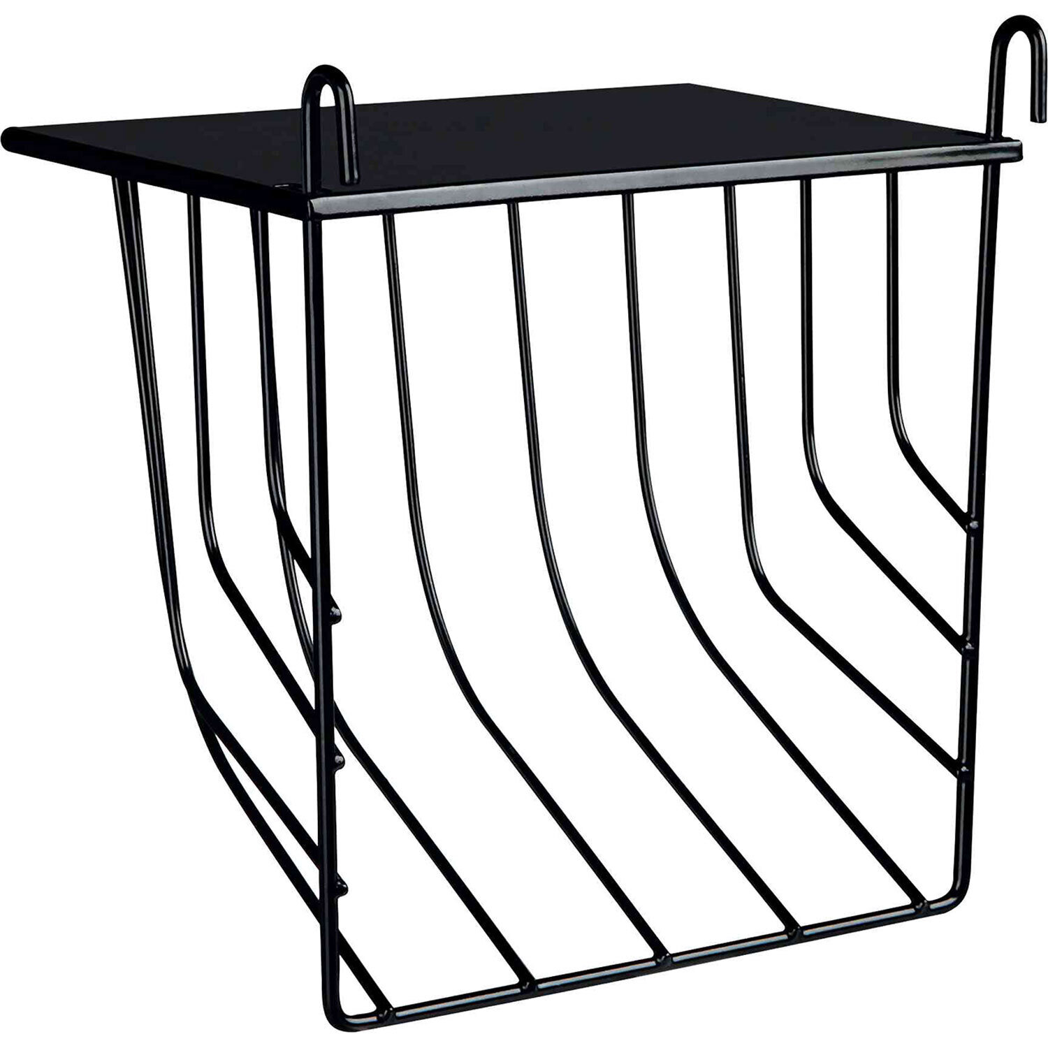 Porta Heno para colgar, con tapa, 17 � 18 � 12 cm, Negro