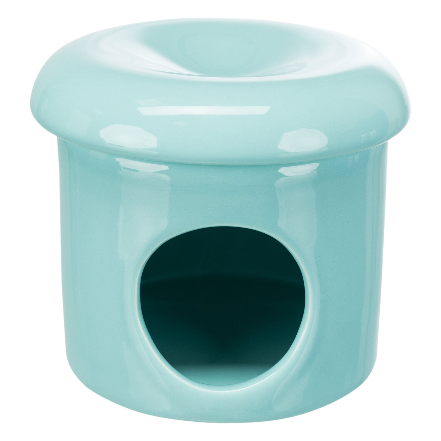 Casa Cer�mica, Ratones, � 12 � 10 cm, Turquesa