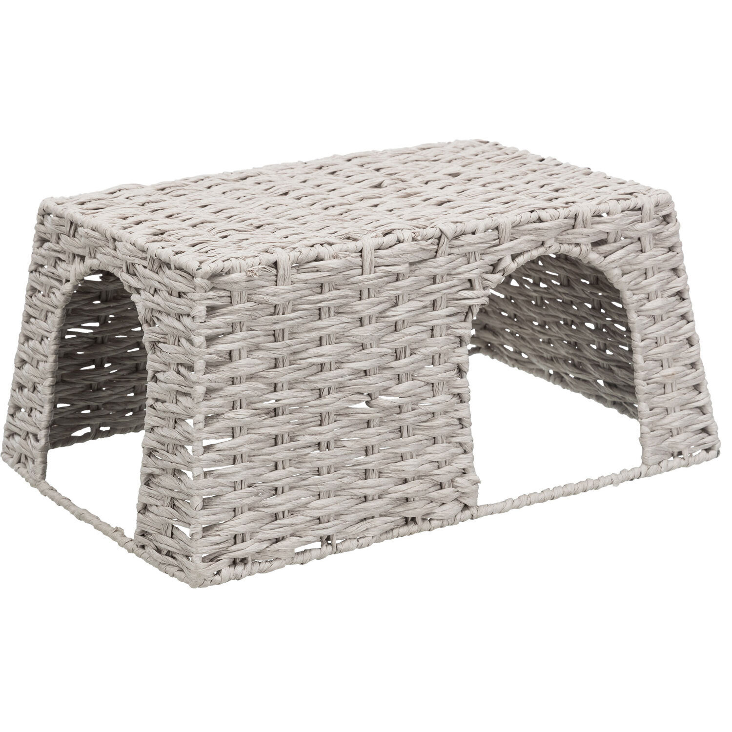 Casa, conejos, papel hilado, 45 � 20 � 30 cm, Gris Casa, conejos, papel hilado, 45 � 20 � 30 cm, Gris