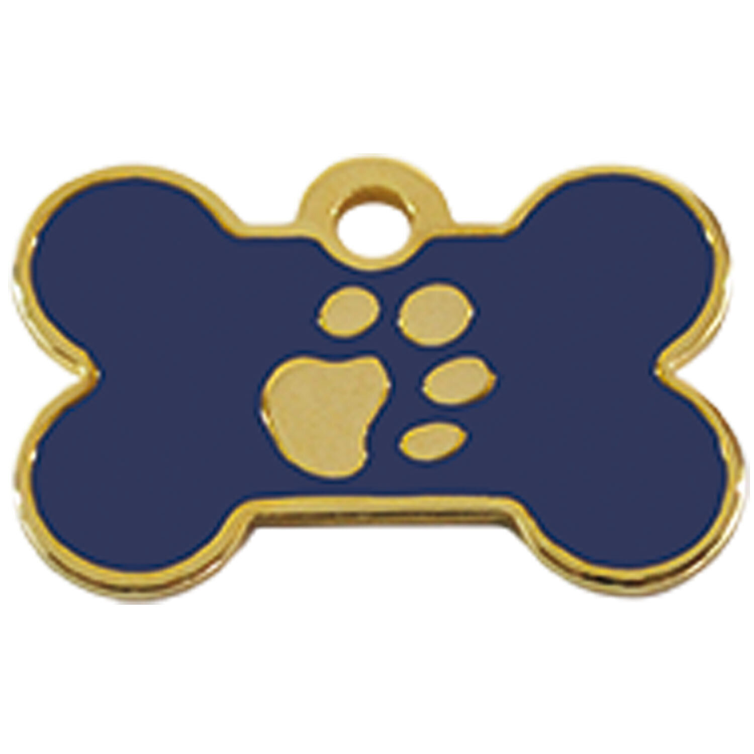 Placa IMARC Hueso Peque�o, 3 x 2 cm, Lat�n, Azul/ba�o Oro 24 K, Si quiere a�adir grabaci�n a�ada el art�culo H166200, indique el nombre a grabar en el campo de observaciones de su pedido. Se pueden a�adir hasta 2 grabaciones por placa.