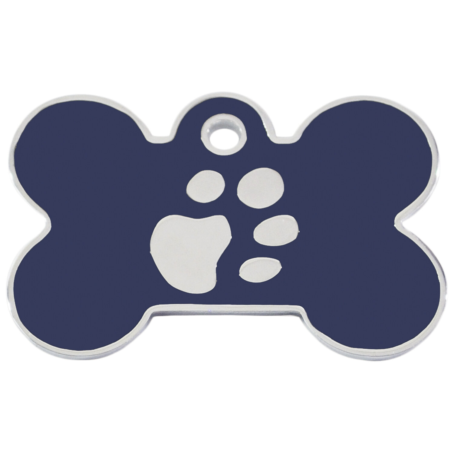 Placa IMARC Hueso Grande, 4 x 2 cm, Lat�n, Azul/ba�o Plata H925. Si quiere a�adir grabaci�n a�ada el art�culo H166200, indique el nombre a grabar en el campo de observaciones de su pedido.