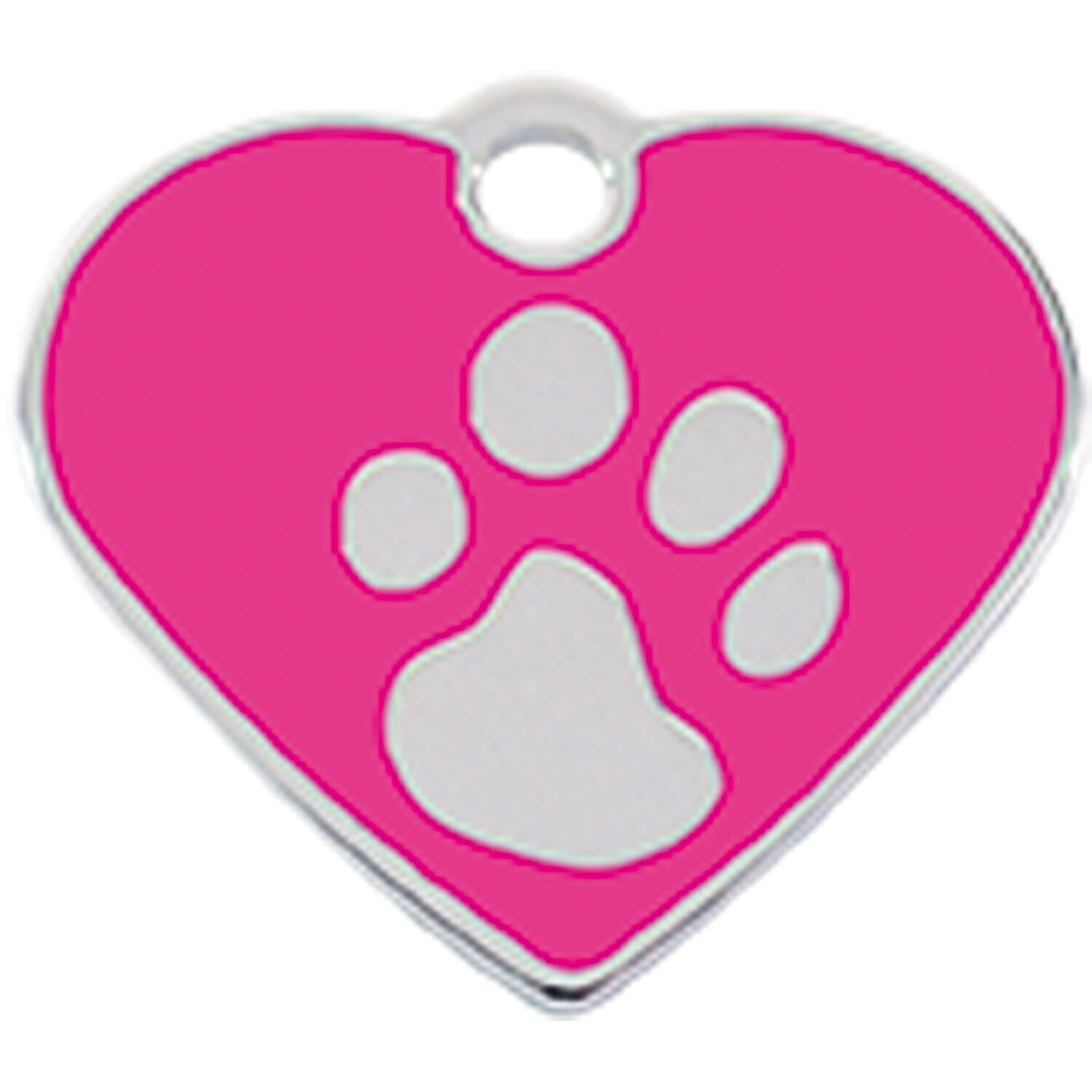 Placa IMARC Coraz�n Peque�o, 2.5 x 2 cm, Lat�n, Rosa/ba�o Plata H925. Si quiere a�adir grabaci�n a�ada el art�culo H166200, indique el nombre a grabar en el campo de observaciones de su pedido.