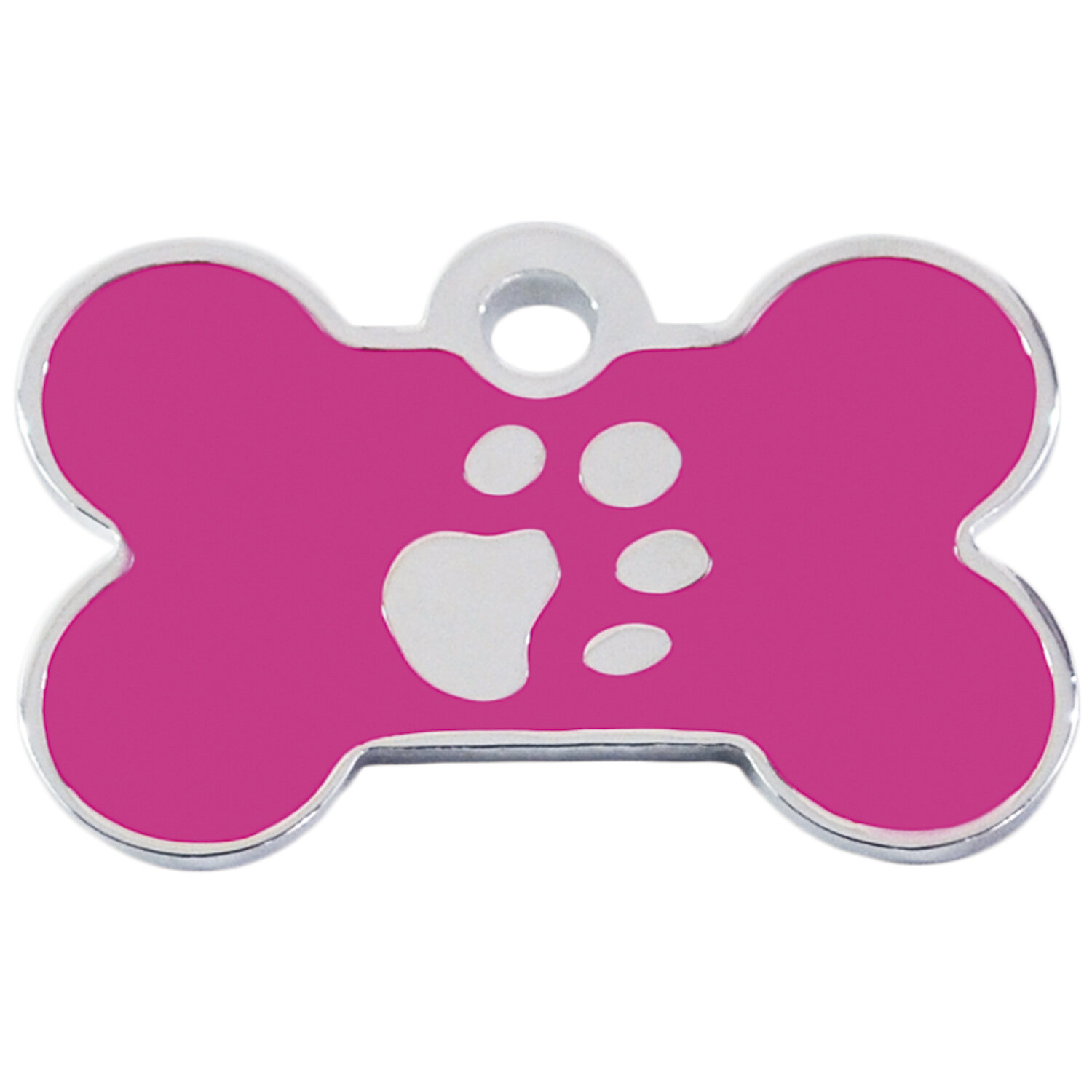 Placa IMARC Hueso Peque�o, 3 x 2 cm, Lat�n, Rosa/ba�o Plata H925. Si quiere a�adir grabaci�n a�ada el art�culo H166200, indique el nombre a grabar en el campo de observaciones de su pedido.