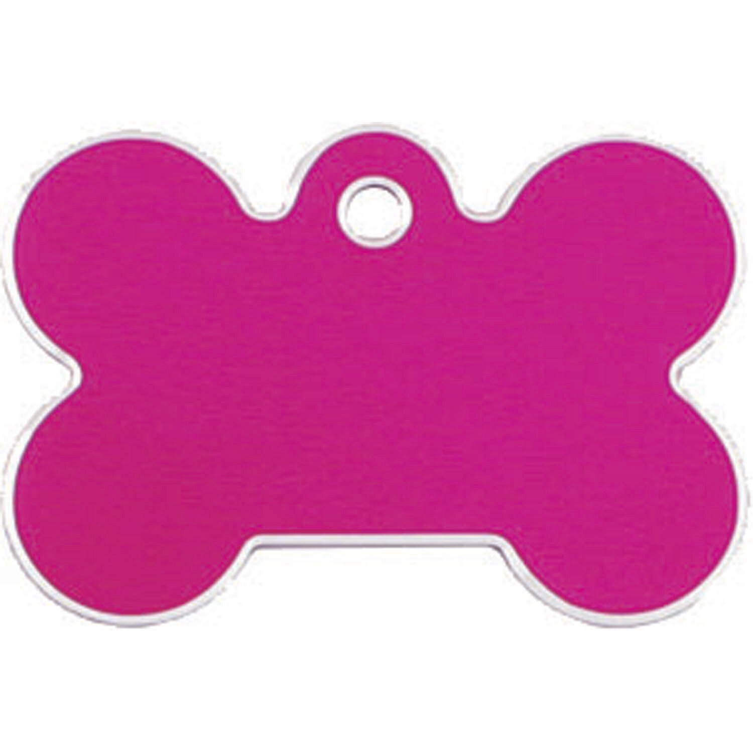 Placa IMARC Hi Line Hueso Grande, 4 x 2 cm, Aluminio, Rosa. Si quiere a�adir grabaci�n a�ada el art�culo H166200, indique el nombre a grabar en el campo de observaciones de su pedido. Se pueden a�adir hasta 2 grabaciones por placa.