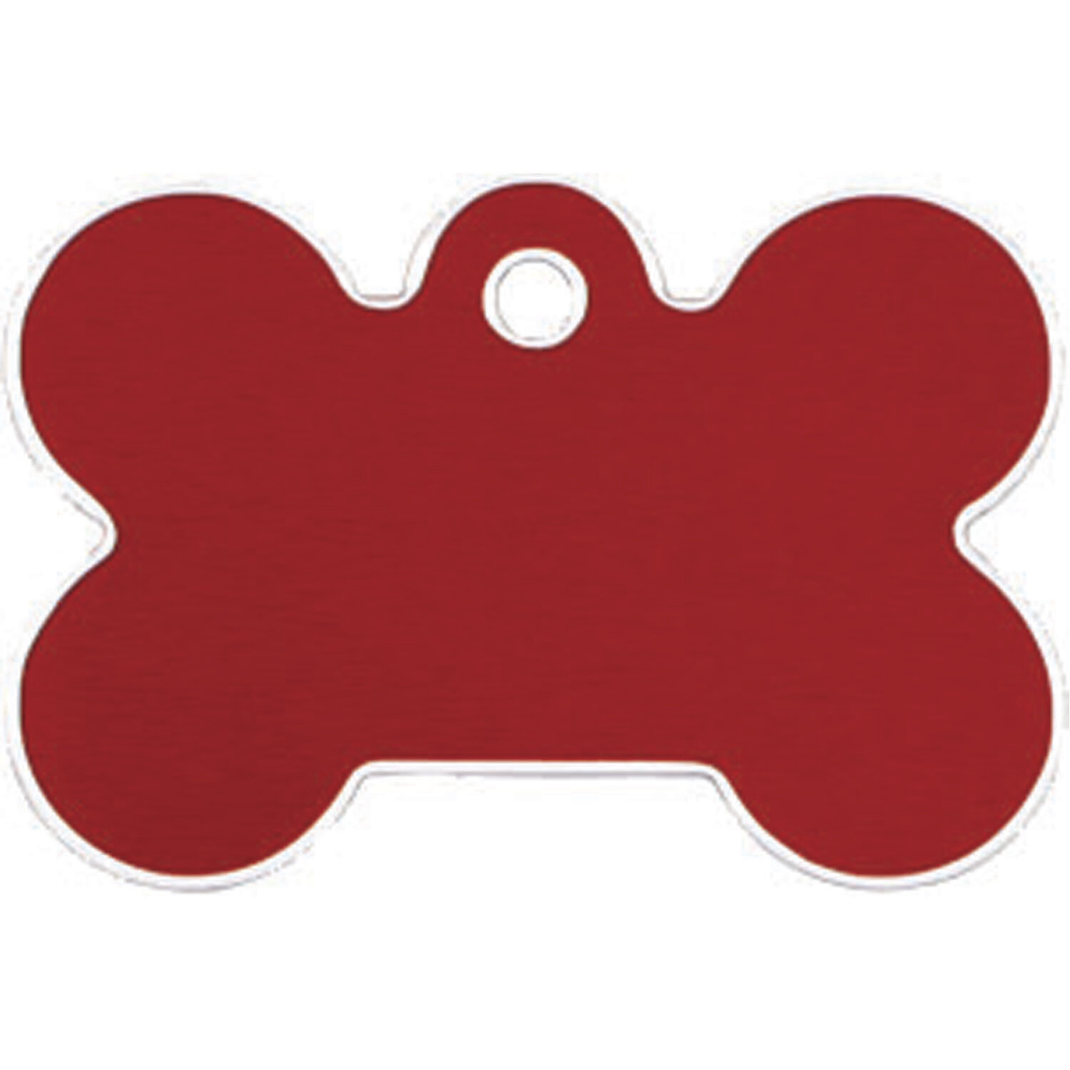 Placa IMARC Hi Line Hueso Grande, 4 x 2 cm, Aluminio, Rojo. Si quiere a�adir grabaci�n a�ada el art�culo H166200, indique el nombre a grabar en el campo de observaciones de su pedido. Se pueden a�adir hasta 2 grabaciones por placa.