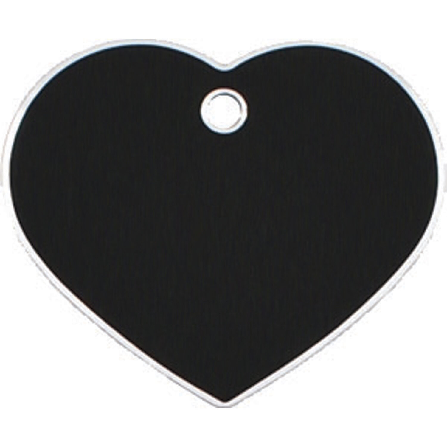 Placa IMARC Hi Line Coraz�n Grande, 4 x 3 cm, Aluminio, Negro. Si quiere a�adir grabaci�n a�ada el art�culo H166200, indique el nombre a grabar en el campo de observaciones de su pedido. Se pueden a�adir hasta 2 grabaciones por placa.