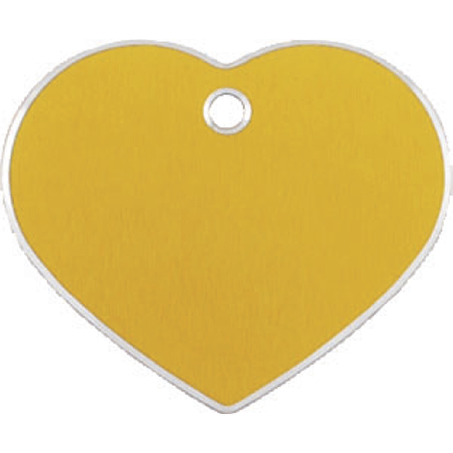 Placa IMARC Hi Line Coraz�n Grande, 4 x 3 cm, Aluminio, Oro. Si quiere a�adir grabaci�n a�ada el art�culo H166200, indique el nombre a grabar en el campo de observaciones de su pedido. Se pueden a�adir hasta 2 grabaciones por placa.