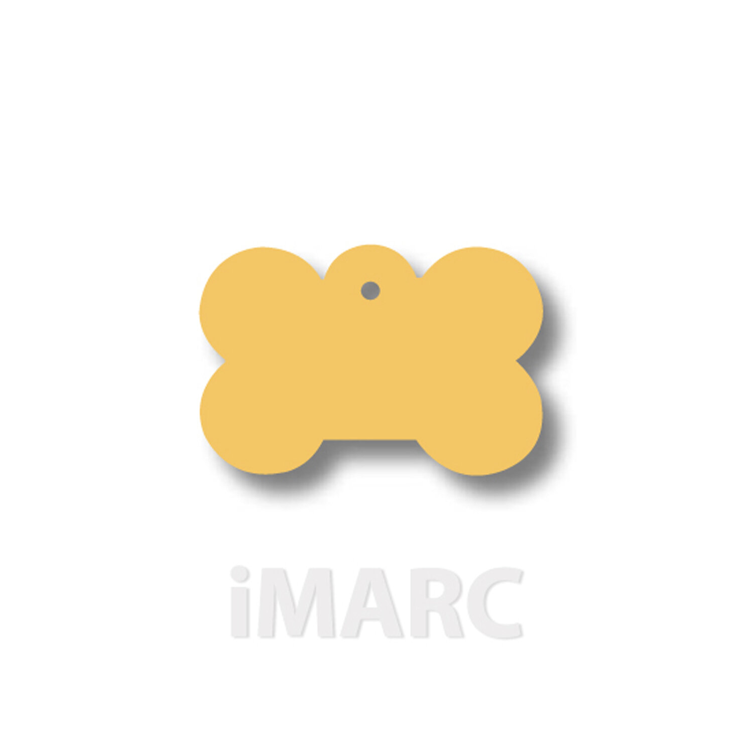 Placa IMARC Hueso Peque�o, 3 x 2 cm, Lat�n 100%. Si quiere a�adir grabaci�n a�ada el art�culo H166200, indique el nombre a grabar en el campo de observaciones de su pedido. Se pueden a�adir hasta 2 grabaciones por placa.
