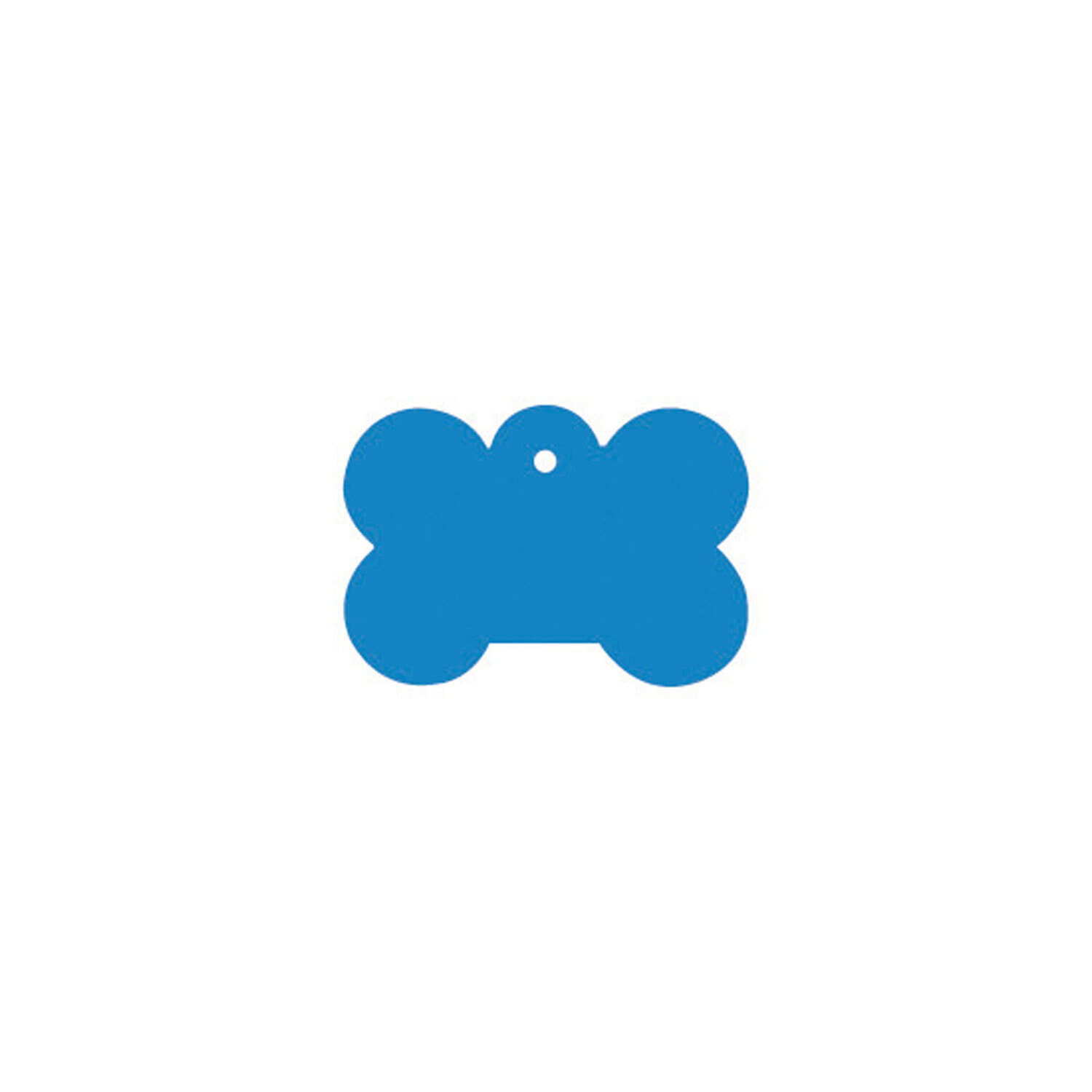 Placa IMARC Hueso Peque�o, 3 x 2 cm, Aluminio, Azul, Si quiere a�adir grabaci�n a�ada el art�culo H166200, indique el nombre a grabar en el campo de observaciones de su pedido. Se pueden a�adir hasta 2 grabaciones por placa.