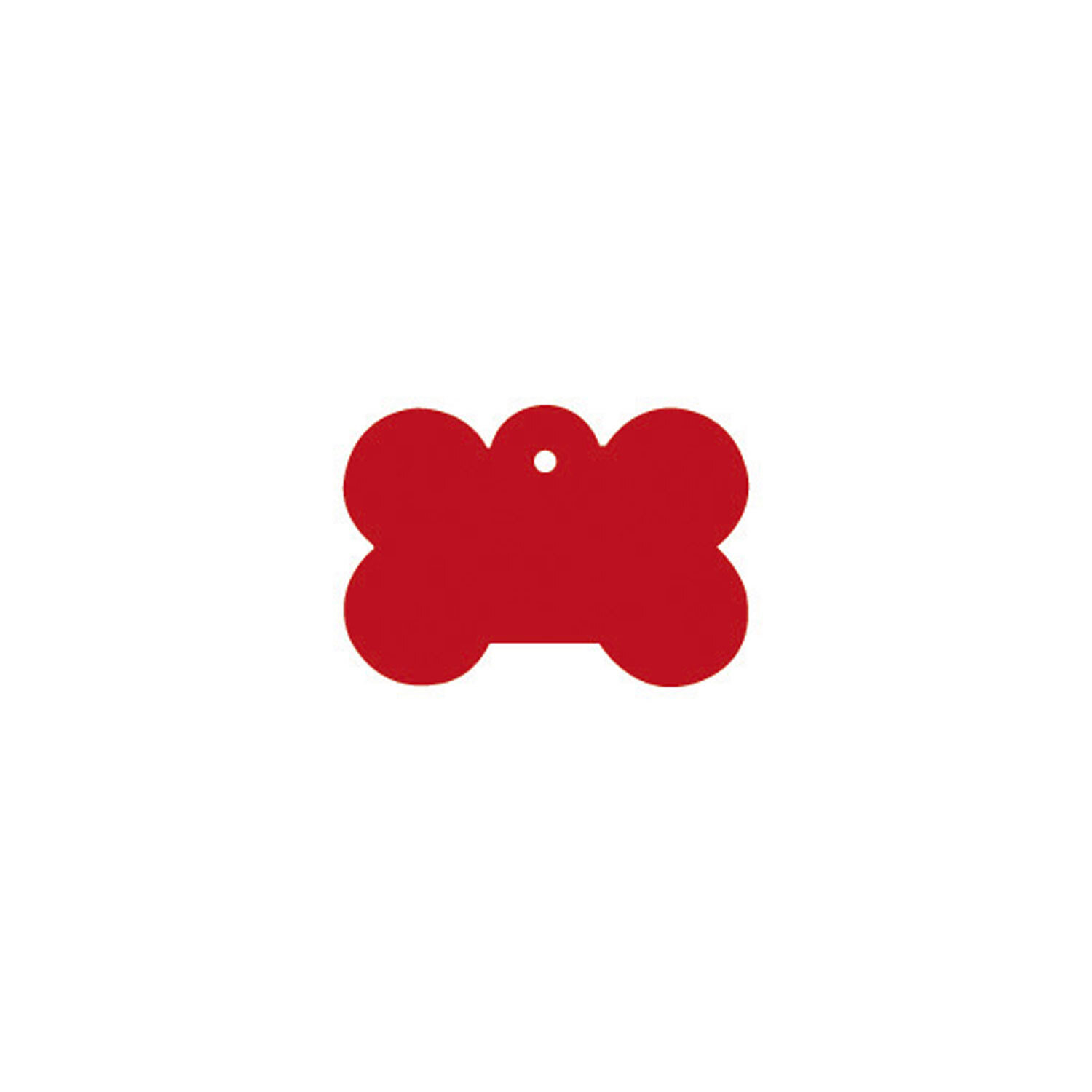 Placa IMARC Hueso Peque�o, 3 x 2 cm, Aluminio, Rojo, Si quiere a�adir grabaci�n a�ada el art�culo H166200, indique el nombre a grabar en el campo de observaciones de su pedido. Se pueden a�adir hasta 2 grabaciones por placa.