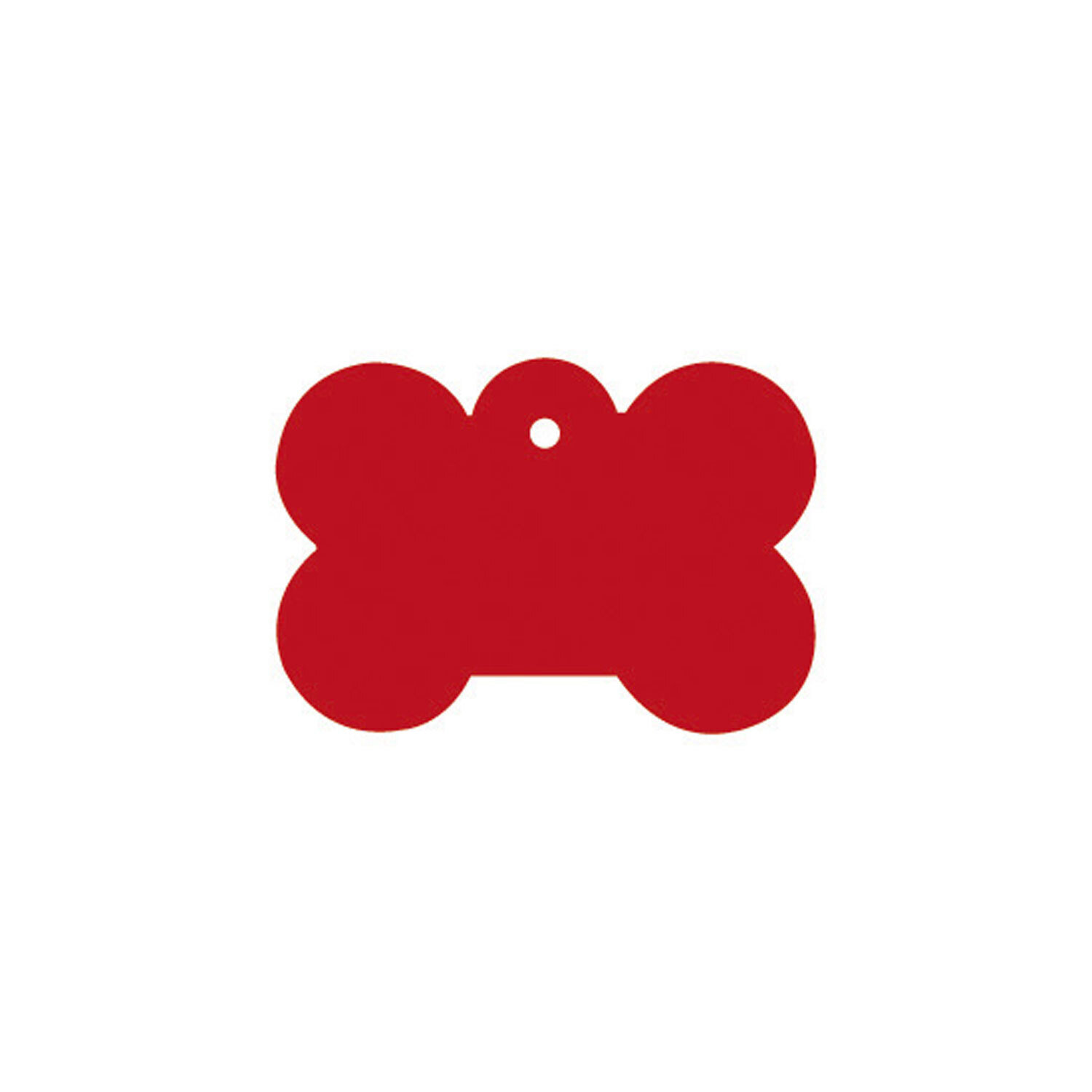 Placa IMARC Hueso Grande, 4 x 2 cm, Aluminio, Rojo, Si quiere a�adir grabaci�n a�ada el art�culo H166200, indique el nombre a grabar en el campo de observaciones de su pedido. Se pueden a�adir hasta 2 grabaciones por placa.