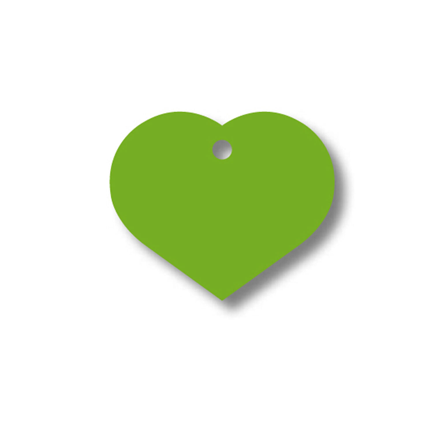 Placa IMARC Coraz�n Grande, 4 x 3 cm, Aluminio, Verde, Si quiere a�adir grabaci�n a�ada el art�culo H166200, indique el nombre a grabar en el campo de observaciones de su pedido. Se pueden a�adir hasta 2 grabaciones por placa.