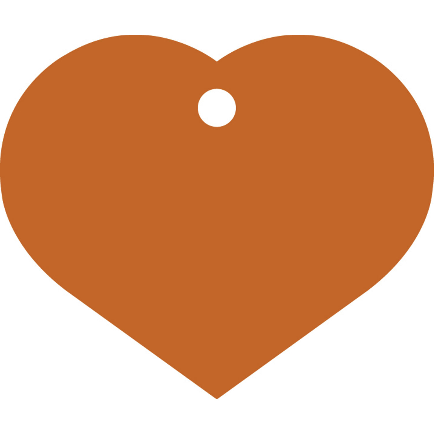 Placa IMARC Coraz�n Grande, 4 x 3 cm, Aluminio, Naranja. Si quiere a�adir grabaci�n a�ada el art�culo H166200, indique el nombre a grabar en el campo de observaciones de su pedido. Se pueden a�adir hasta 2 grabaciones por placa.