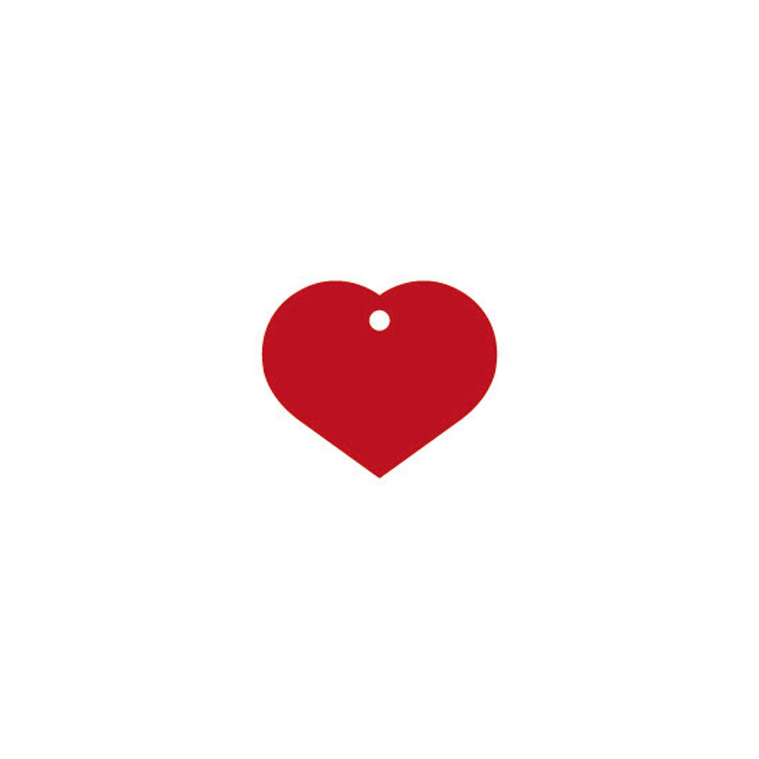 Placa IMARC Coraz�n Grande, 4 x 3 cm, Aluminio, Rojo, Si quiere a�adir grabaci�n a�ada el art�culo H166200, indique el nombre a grabar en el campo de observaciones de su pedido. Se pueden a�adir hasta 2 grabaciones por placa.