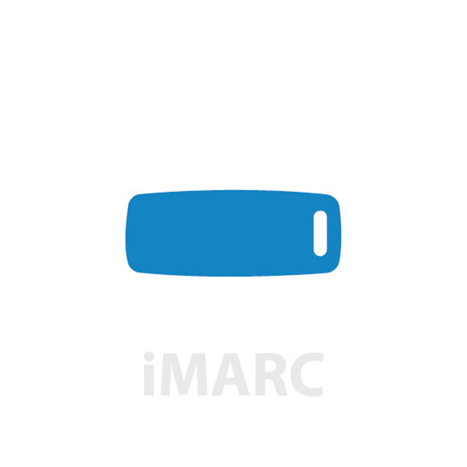 Placa Equipaje IMARC, Azul, 7 x 3.5 cm. Si quiere a�adir grabaci�n a�ada el art�culo H166200, indique el nombre a grabar en el campo de observaciones de su pedido. Se pueden a�adir hasta 2 grabaciones por placa.