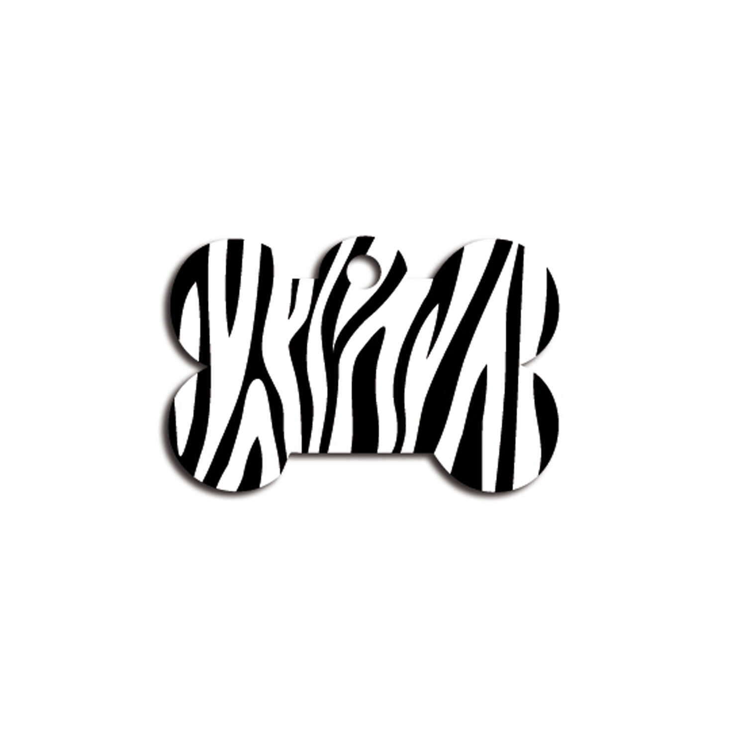 Placa IMARC Hueso Grande, 4 x 2 cm, Aluminio, Cebra Negro. Si quiere a�adir grabaci�n a�ada el art�culo H166200, indique el nombre a grabar en el campo de observaciones de su pedido.