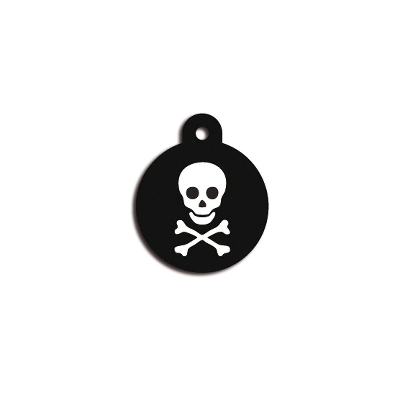 Placa IMARC C�rculo Grande, � 3 cm, Aluminio, Pirata1 Negro. Si quiere a�adir grabaci�n a�ada el art�culo H166200, indique el nombre a grabar en el campo de observaciones de su pedido.