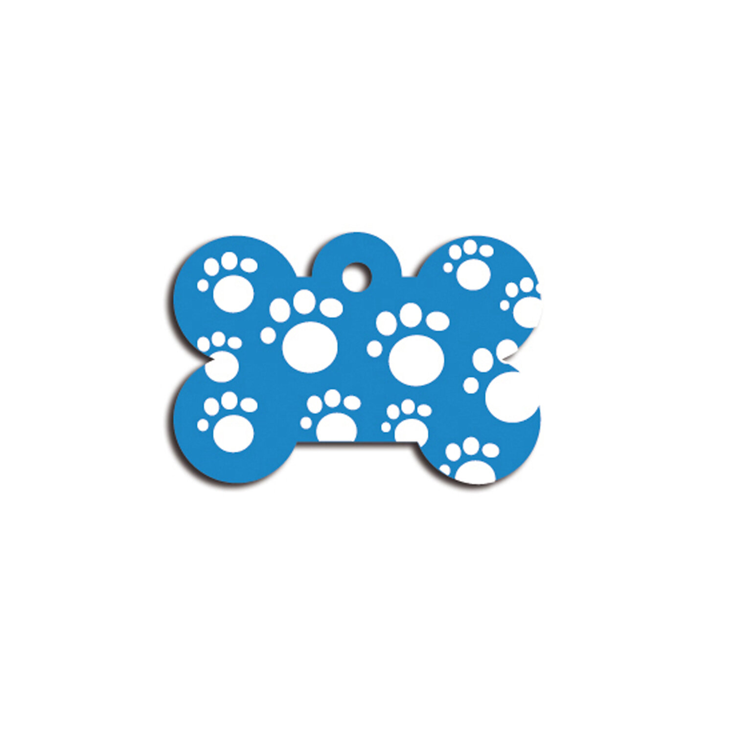 Placa IMARC Hueso Grande, 4 x 2 cm, Aluminio, Huella 3 Azul. Si quiere a�adir grabaci�n a�ada el art�culo H166200, indique el nombre a grabar en el campo de observaciones de su pedido.