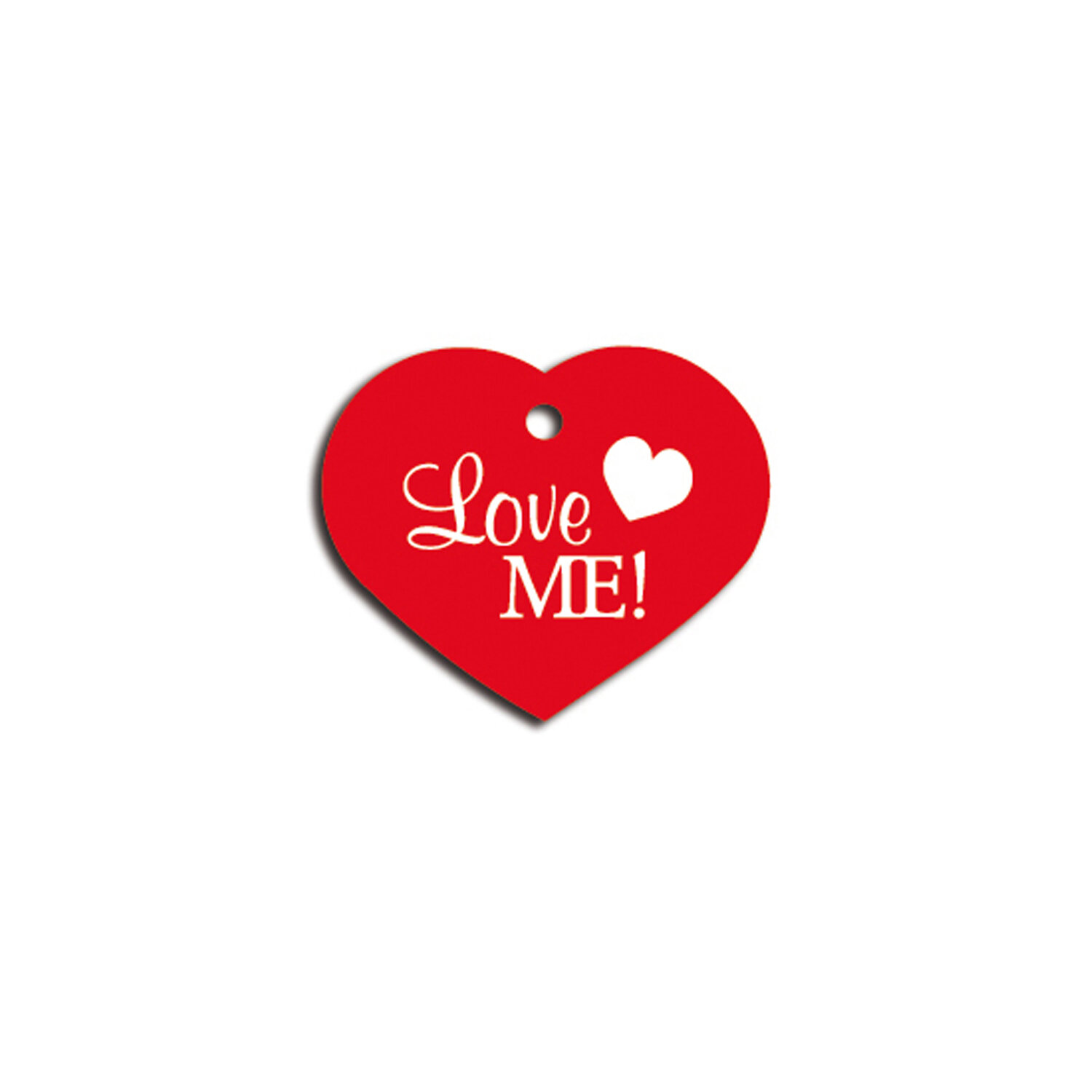 Placa IMARC Coraz�n Grande, 4 x 2 cm, Aluminio, LoveME! Rojo. Si quiere a�adir grabaci�n a�ada el art�culo H166200, indique el nombre a grabar en el campo de observaciones de su pedido.