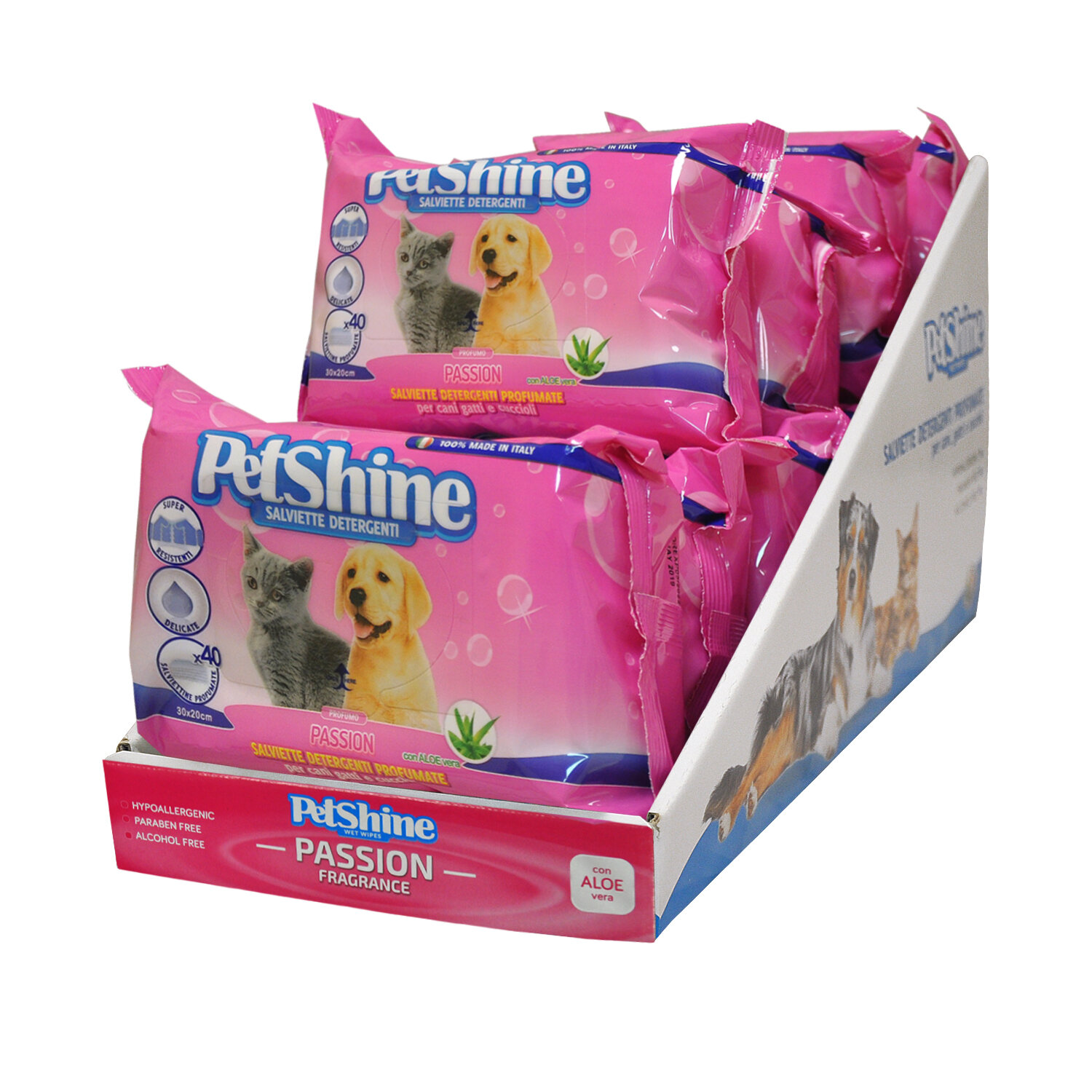 10 Toallitas Higiene Perro/Gato, Pasi�n,40uds