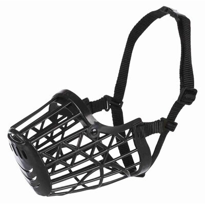 Bozal pl�stico, Cintas ajuste Nylon, XS, 14 cm, Negro