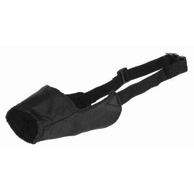 Bozal para perros, Nylon, M, Negro