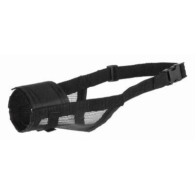 Bozal Nylon con malla cosida, S, Negro