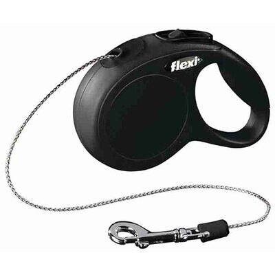 flexi New CLASSIC, Cuerda, XS, 3 m, Negro