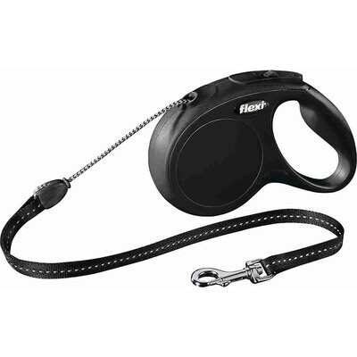 flexi New CLASSIC, M, 5 m, Negro