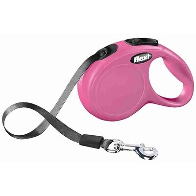 flexi New CLASSIC, Cinta enrollable, XS, 3 m, Rosa