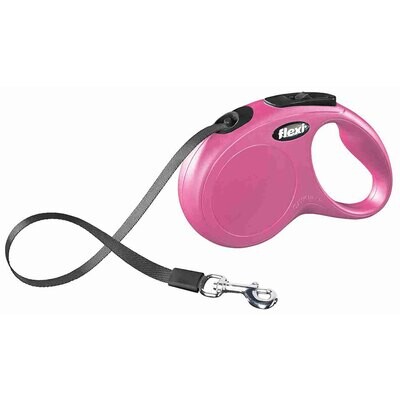 flexi New CLASSIC, Cinta enrollable, S, 5 m, Rosa