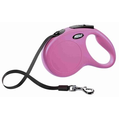 flexi New CLASSIC, Cinta, M, 5 m, Rosa