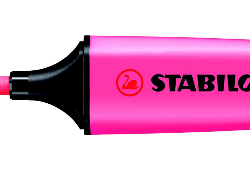 STABILO Boss Original Marcador fluorescente, punta biselada, 2-5 mm, Rosa