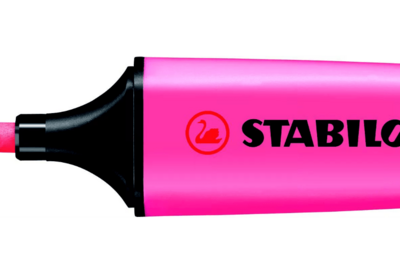 STABILO Boss Original Marcador fluorescente, punta biselada, 2-5 mm, Rosa
