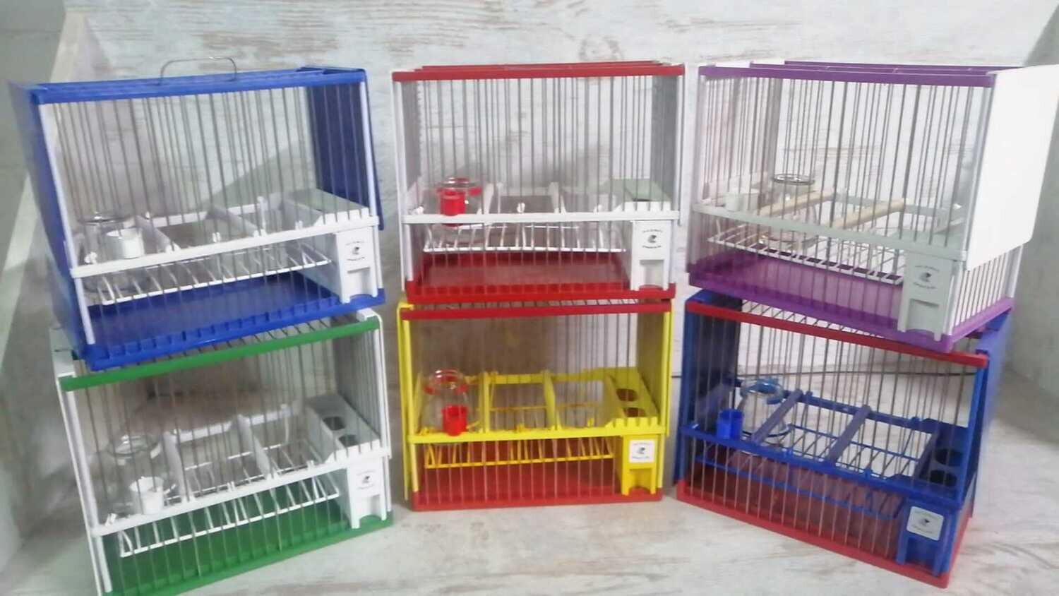 Jaula Concurso Silvestrismo, Acero Inoxidable, Colores Equipo Fútbol,Completas, C2 AT MADRID