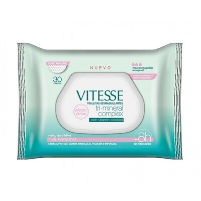 TOALLITAS DESMAQUILLADORAS VITESSE PIEL SENSIBLE