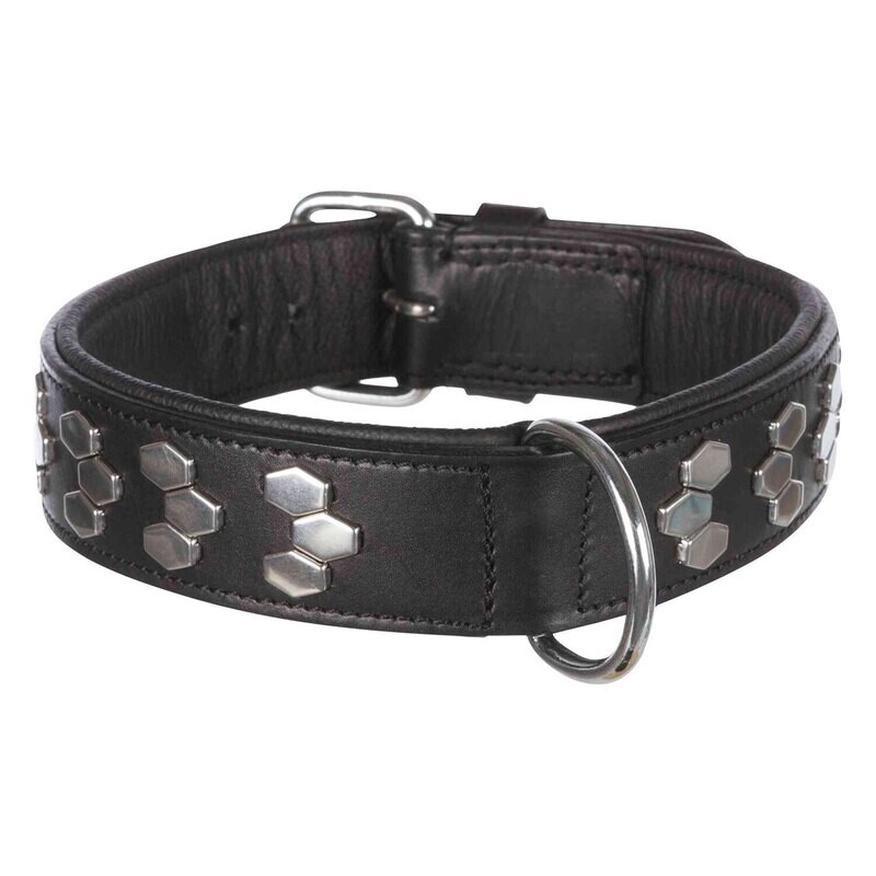 Collar Active Remaches, M, 38-45 cm/40 mm, Negro