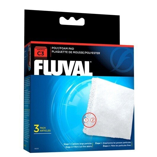Fluval Foamex/Poli�ster C3, 3uds