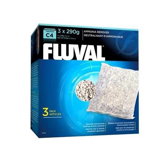 Fluval Eliminador Amoniaco C4, 3uds