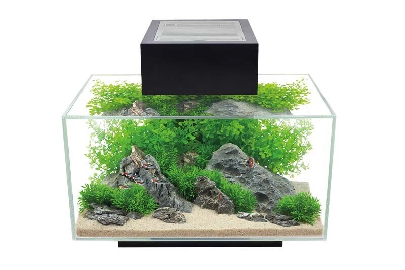 Fluval Edge LED 2.0 Nano Acuario, Negro, 23L